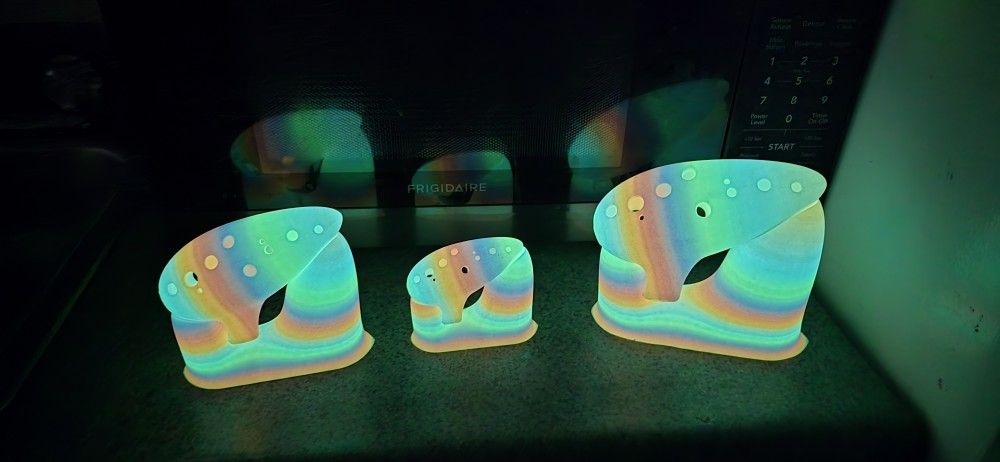 Glow In The Dark Ocarina With Stands (Set Of 3)