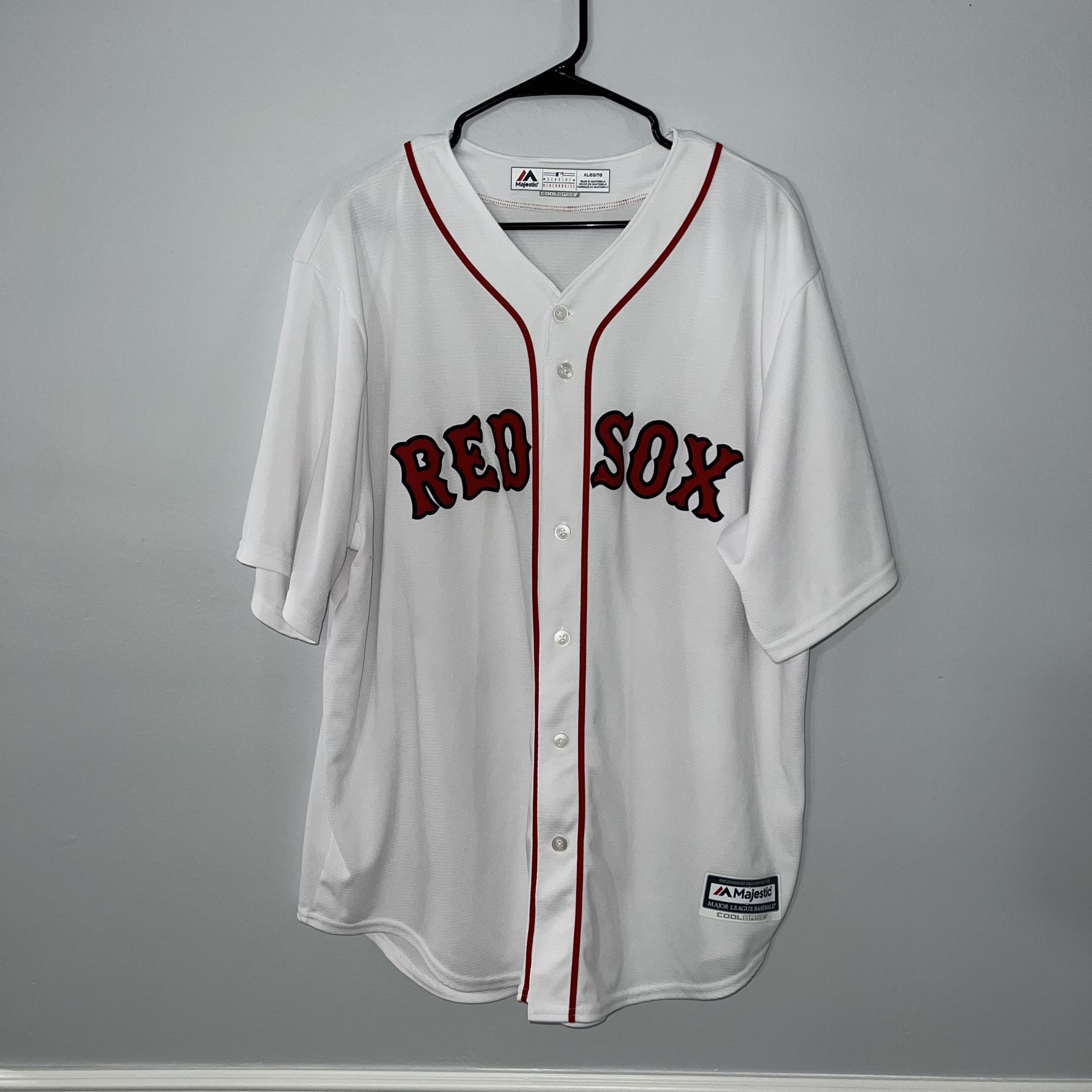 Boston Red Sox Baseball Jersey Mens XL White Majestic