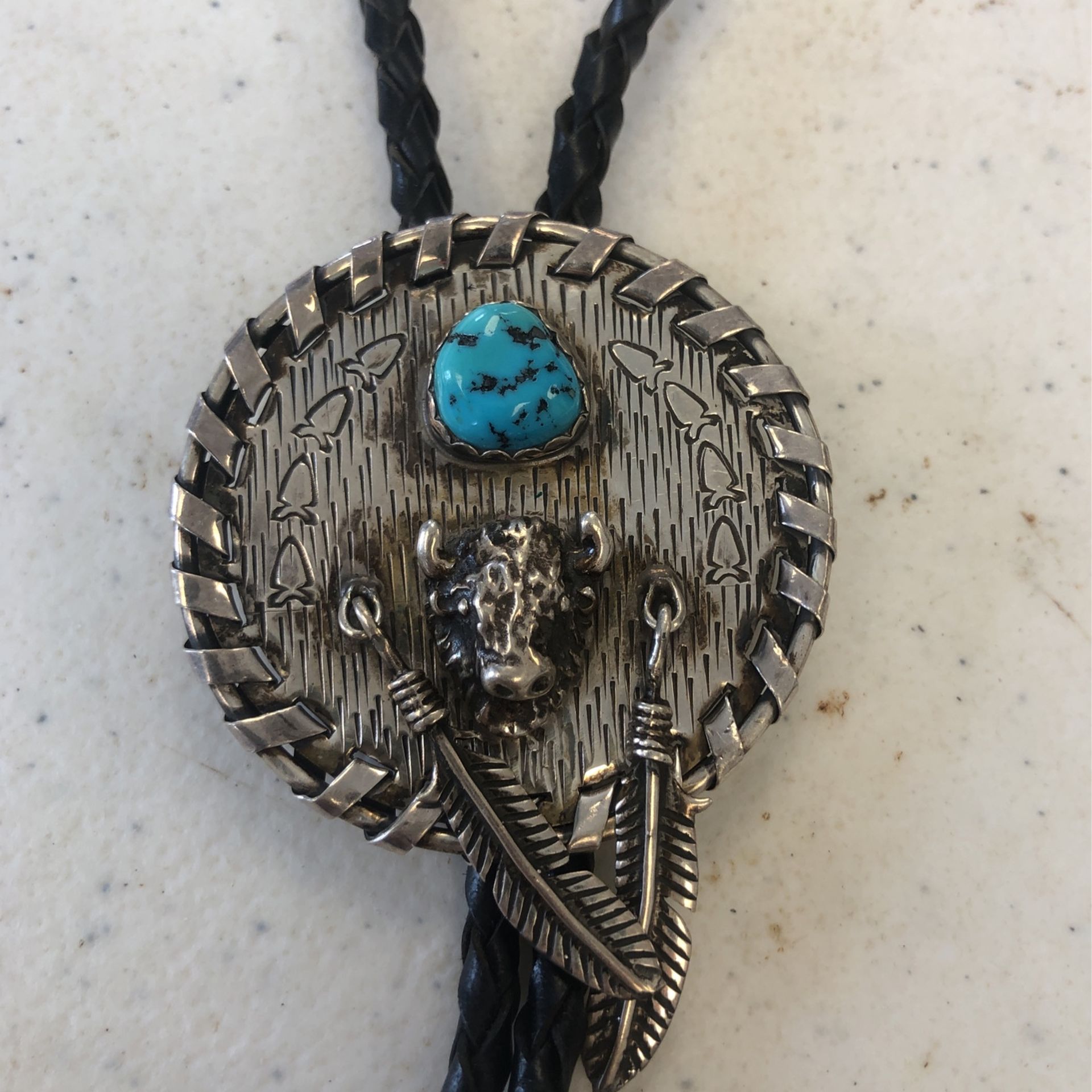 Turquoise Bo Lo Tie