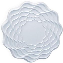 (Brand New Factory Sealed)  À LA MAISON CEILINGS Dalia DIY Glue-up Foam Ceiling Medallion, White, Dimensions1.5"D x 27.4"W x 27.4"H  /A1-CN-5054