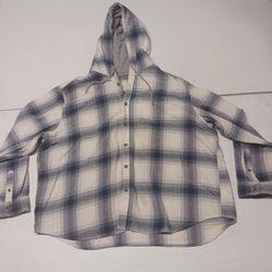 Old Navy Mens 4XL Flannel Hoodie