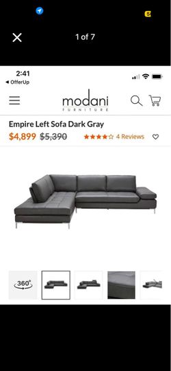 🔥🏆🇲🇽🚚 LEATHER (real) FREE DELIVERY - Modani Gay sectional genuine leather