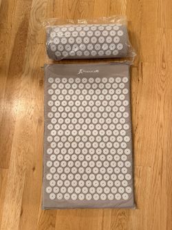 Acupressure Mat and Pillow Set for Back/Neck Pain Relief and Muscle Relaxation