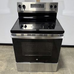 GE® ENERGY STAR® 30" 4-Burner Free-Standing Electric Range (Stainless Steel)