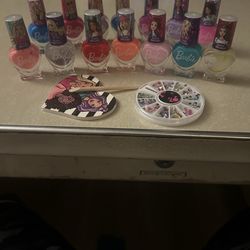 14 piece set Barbie kid nail polish set