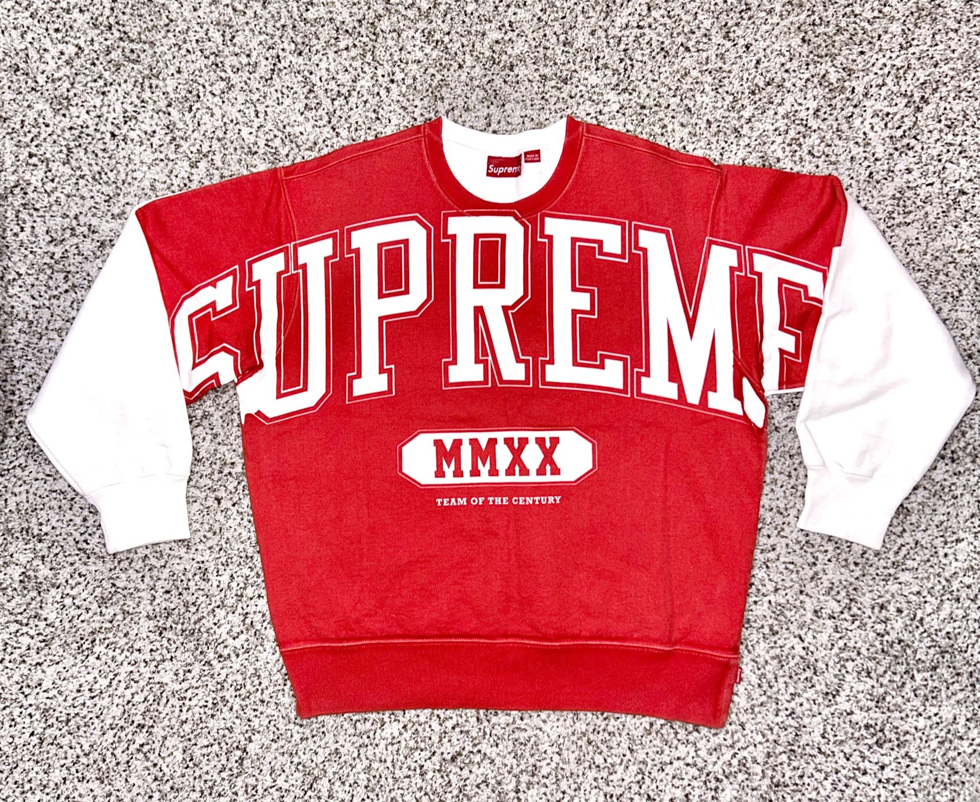 Supreme Overprint Spellout Crewneck Sweatshirt