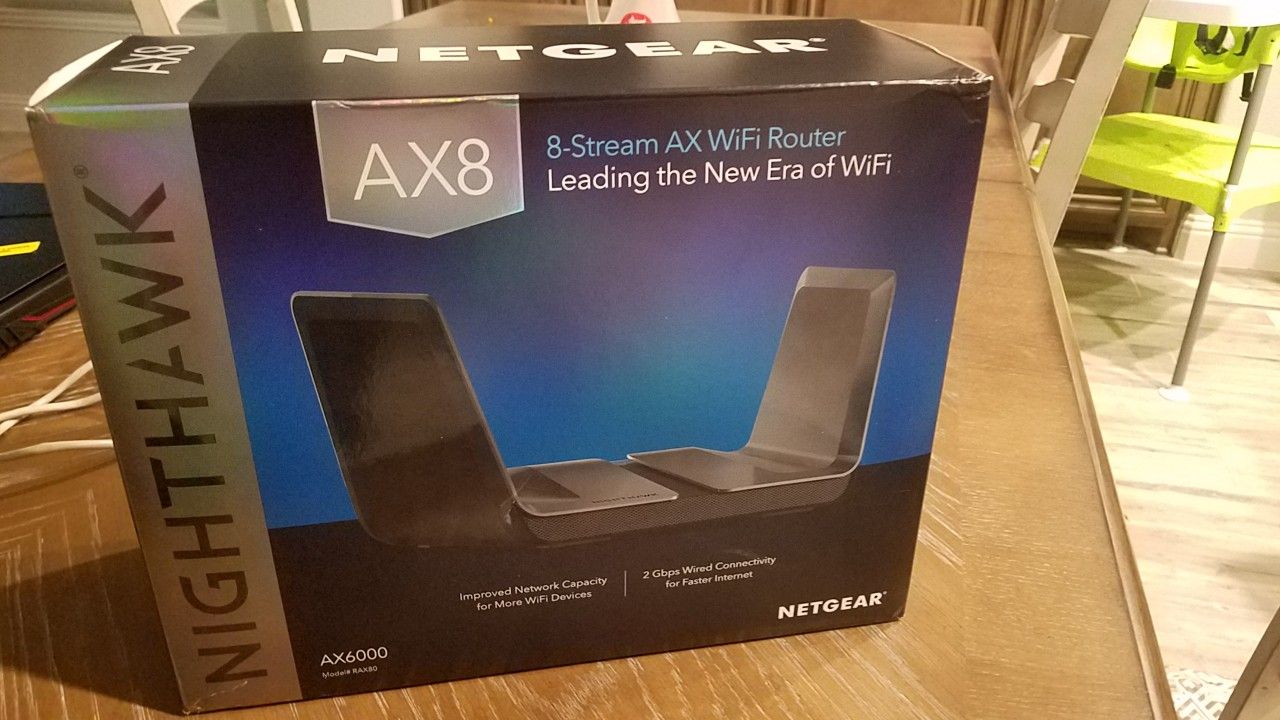 Netgear Nighthawk AX8 (AX6000) WIFI 6/802.11AX GAMING ROUTER