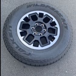 1 Only —- 265/70r18  6x139.7 6x5.5 Stock TRD Tacoma Lexus GX470 4Runner Yukon Tahoe Tundra Rim Wheel 2025 DOT New Tire!!!!!!