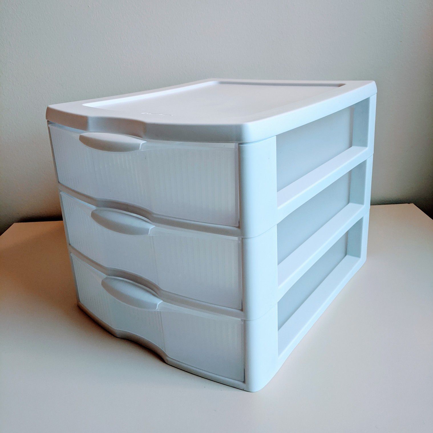 Useful 3-Drawer Organizer Storage, White | Sterilite