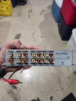 Eclipse 37601 Balanced Line Adapter Car Audio RCA Line Driver Vintage