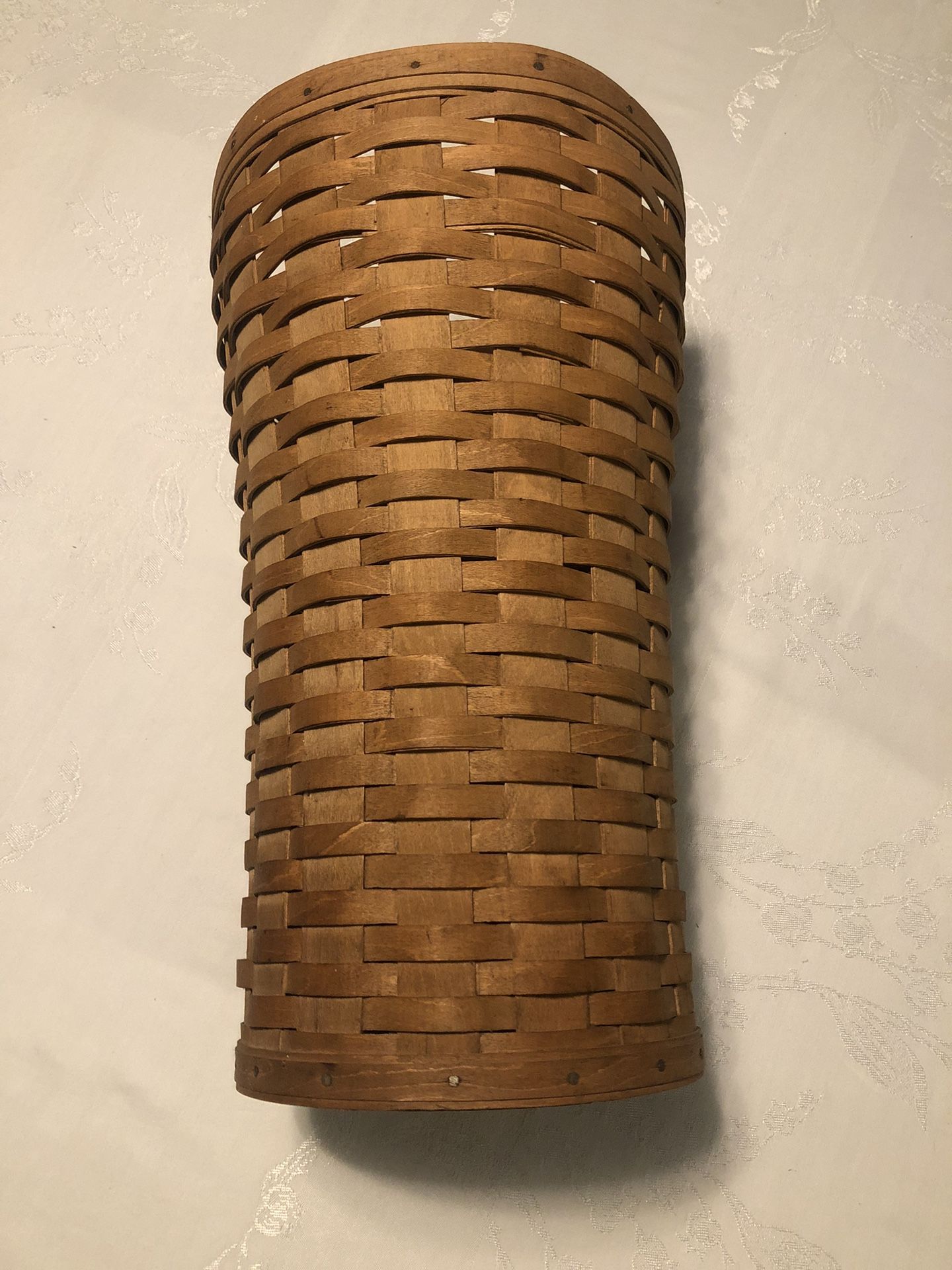 1986 LONGABERGER 18" Upright Basket Initialed And Stamped