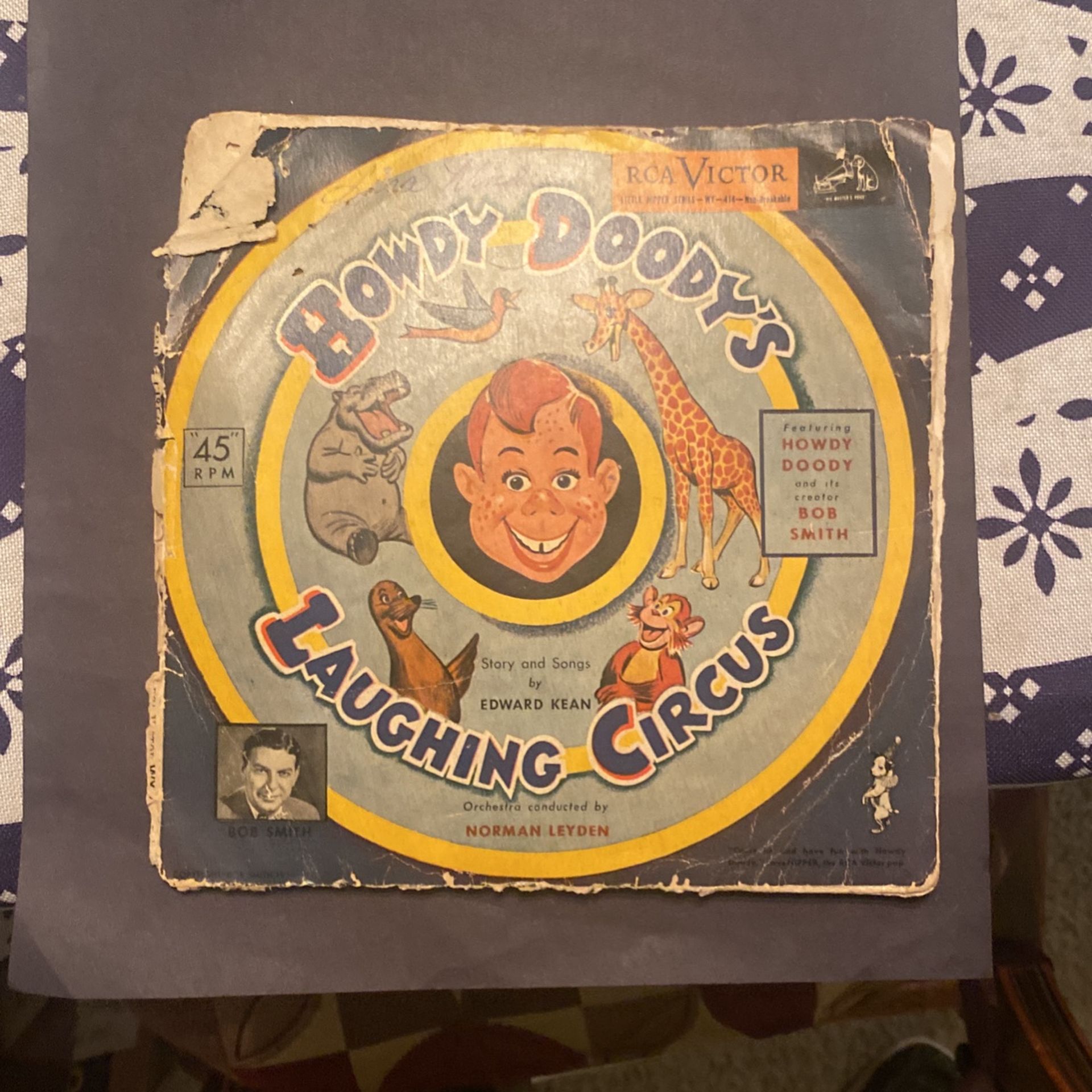 Howdy Doody Vinyl Record 1950