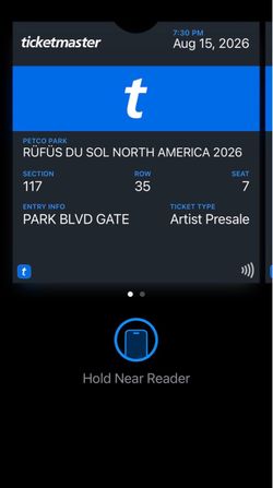 Rufus Du Sol ticket San Diego