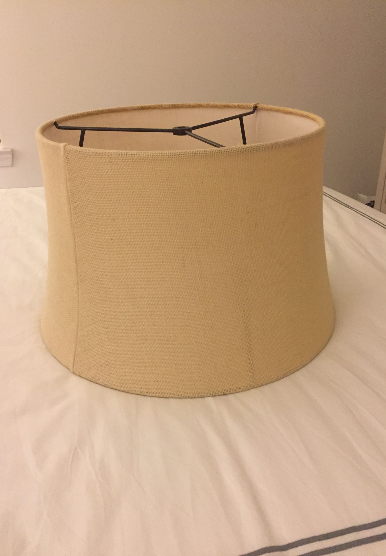 Pottery Barn Burlap lamp shade