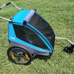 THULE XT COASTER KIDS BIKE TRAILER DOUBLE STROLLER BICYCLE HITCH