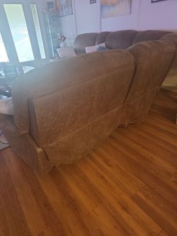 Brown sectional