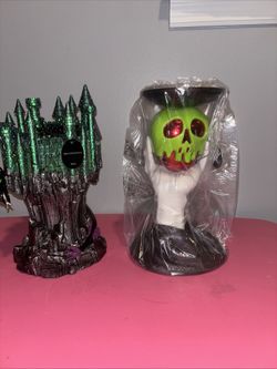 Bath & Body Works Maleficent & Poison Apple Disney Villains Candle Holders Set