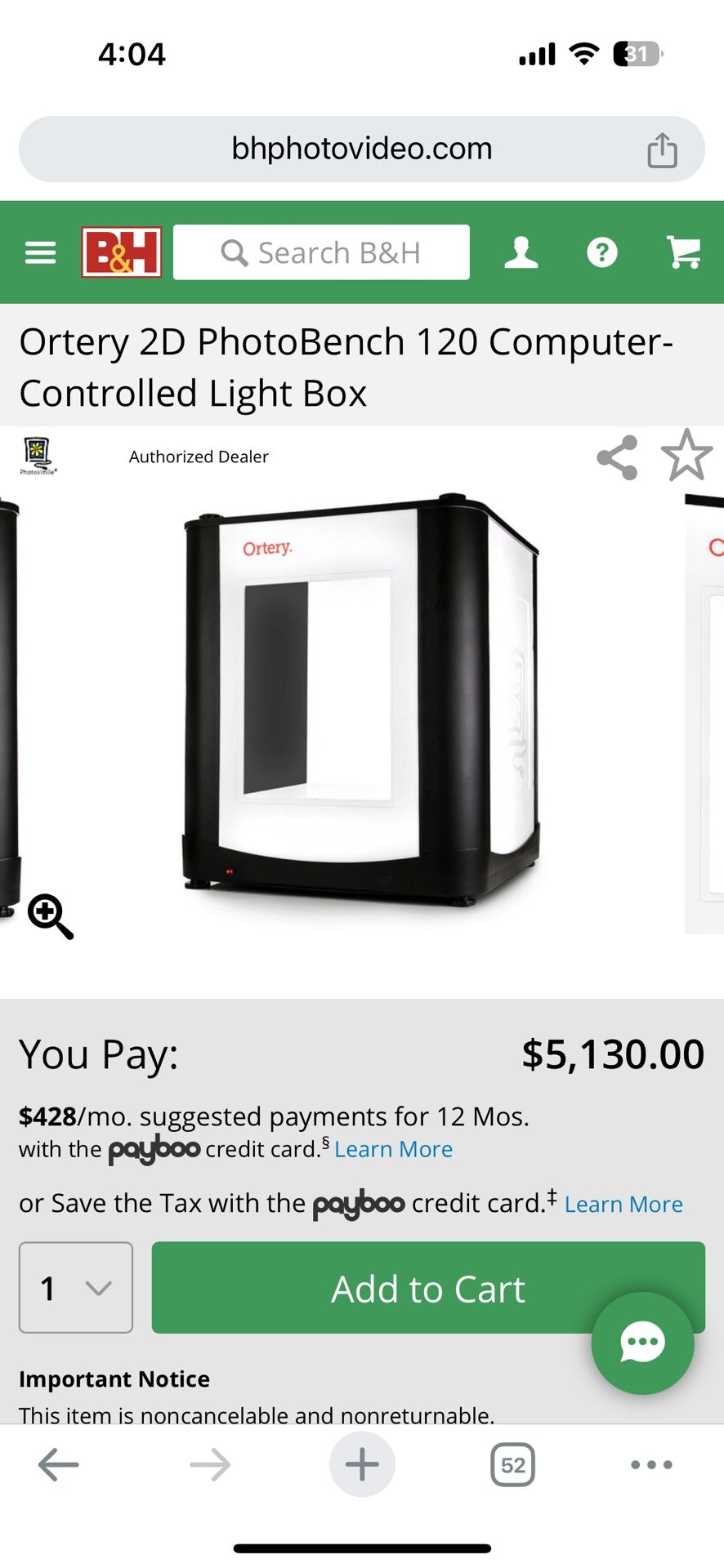 Ortery 2d photobench 120