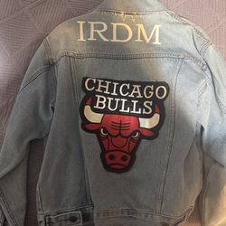 Chicago Bulls Jean Jacket Large