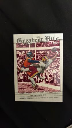 2025 Topps Greatest Hits Treylon Burks Card