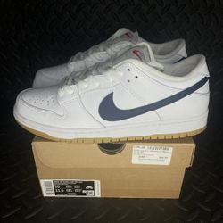 Nike SB Dunk Low Pro - Orange Label White Navy - Men’s Size 10 (women’s 11.5)