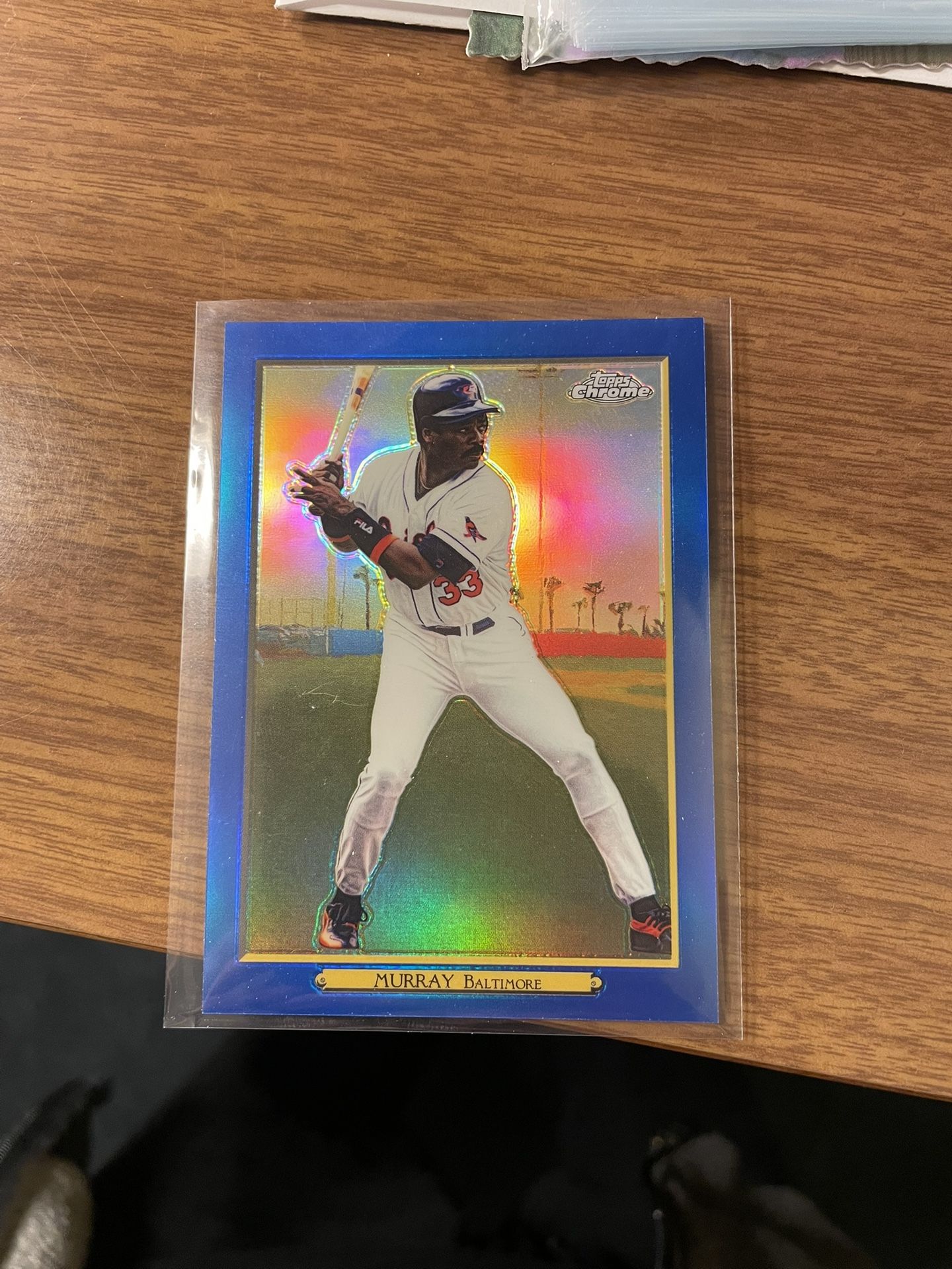 2020 Topps Update Eddie Murray Turkey Red Fathers Day Blue Refractor