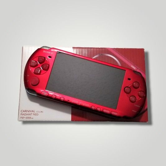 Modded Radiant Red PSP 3000 Series Handheld Console 128 GB (CFW