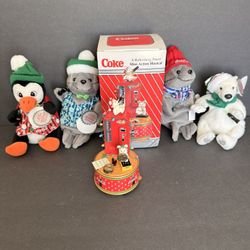 ENESCO Christmas Coca-Cola Music Box Vintage 1996