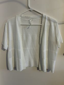 NY Collection ladies Large Short Sleeve cover up Cardigan