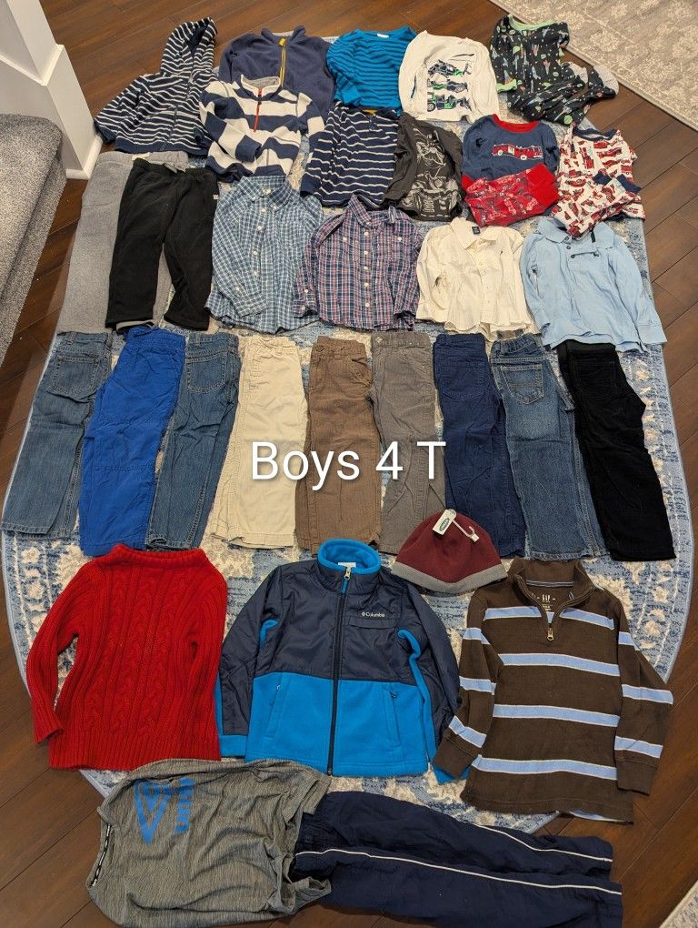 Boys 4 T Large Lot
