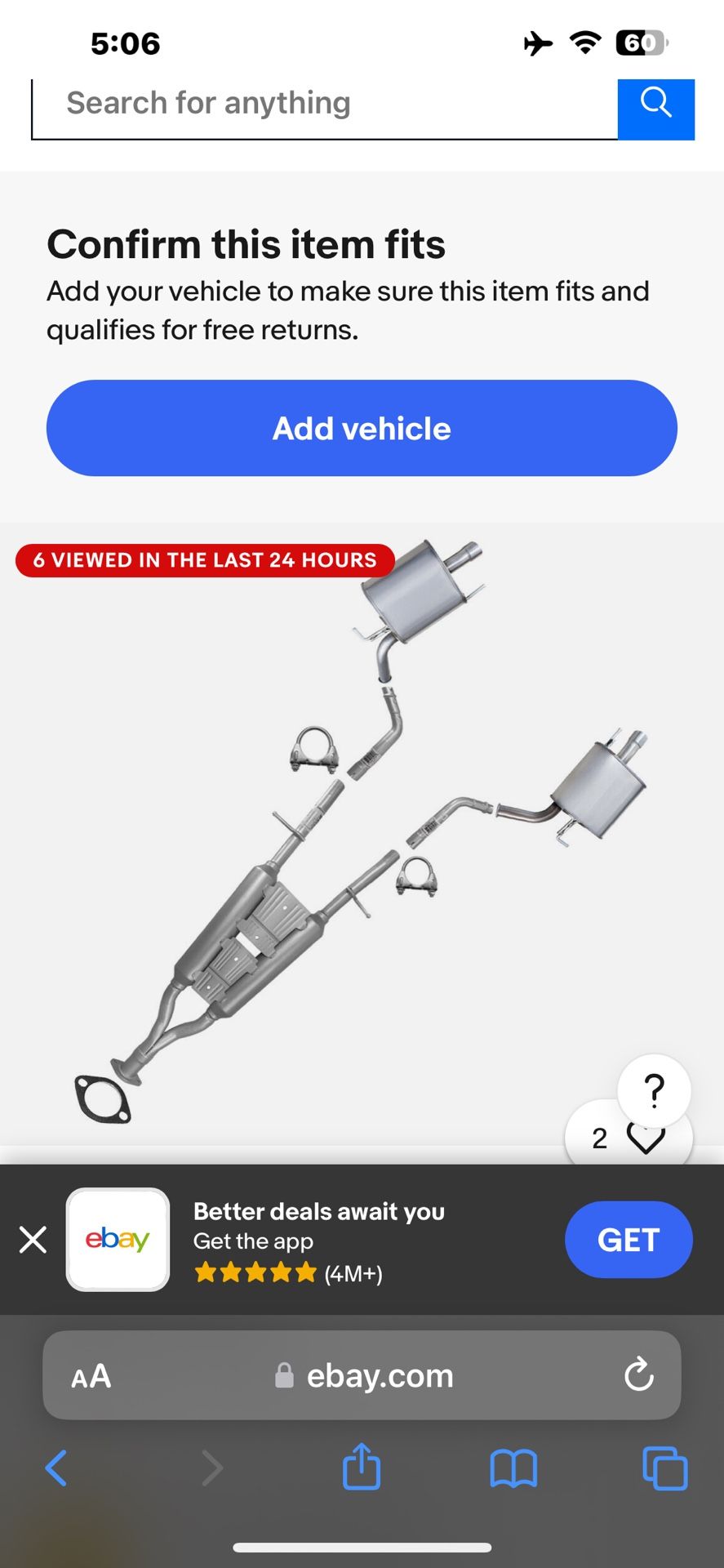 Infiniti G37 Exhaust (STOCK)
