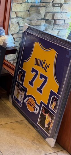 Luca Doncic framed jersey