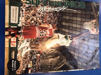 Seattle SuperSonic Fastbreak Magazine.  