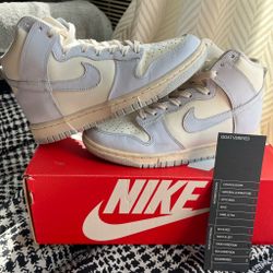 Nike Dunk High White Grey Sneakers