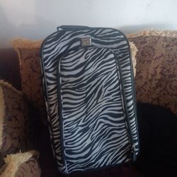 Zebra Printed Suitcase