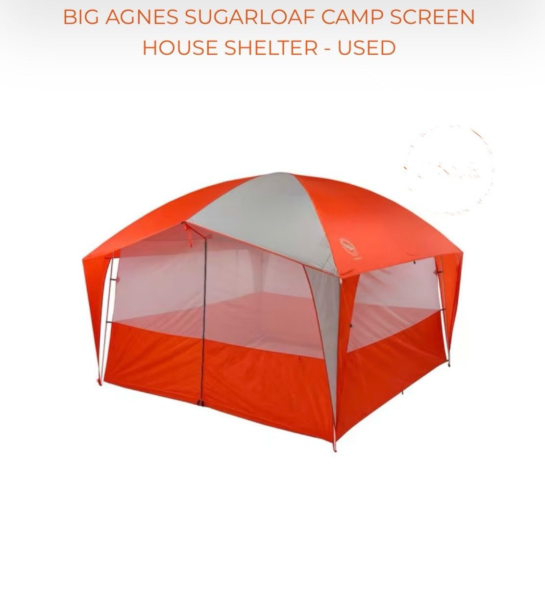 Gently used-Big Agnes Sugar Loaf Screen House Shelter