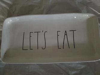 Rae Dunn let's eat platter