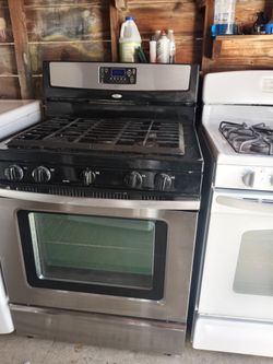 Gas Stove Stainless Steel& Gas Stove White 