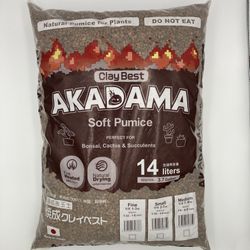 Akadama Bonsai Soil 14L Bag Medium Grain