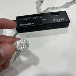 S925 Silver with VVS1 Clarity Moissanite  ring