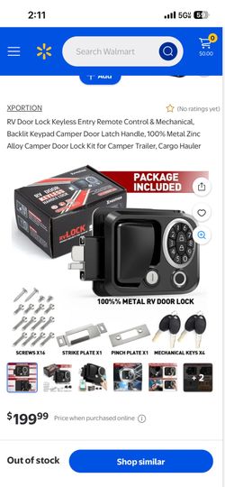 Brand new RV lock with key and fingerprint worth 180