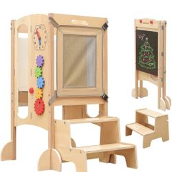 Toddler Tower Foldable Toddler Kitchen Stool