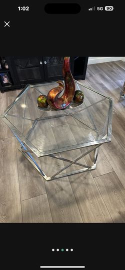 Metal Glass Table/ Side Table