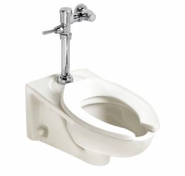 Commercial Wall-Mount Toilet with Flush Valve