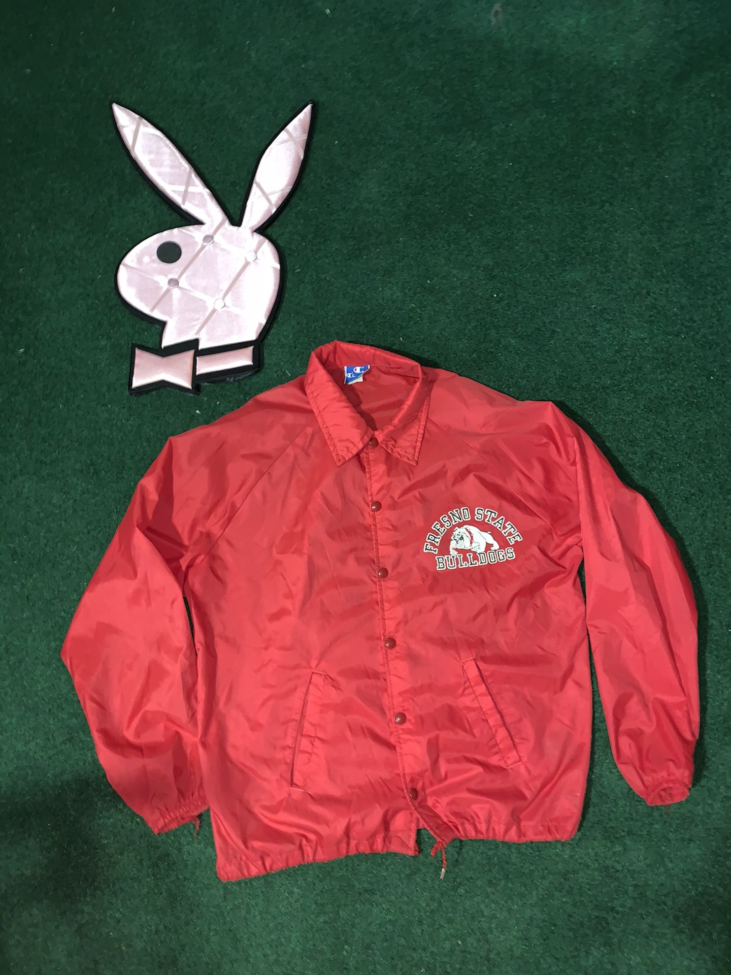 Very vintage Fresno bulldogs coaches jacket sz L lowest online 50 selling for $35