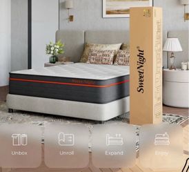 King size mattress new , for sale. 14” thickness.