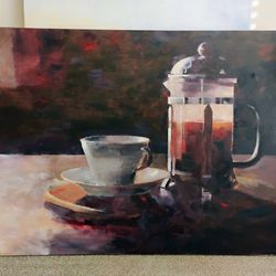 Oil Painting Coffee Time 😄☕