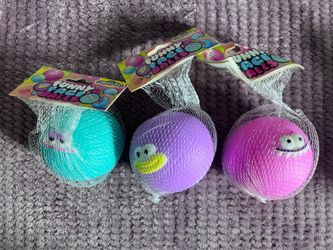 Squishy orb funny face balls