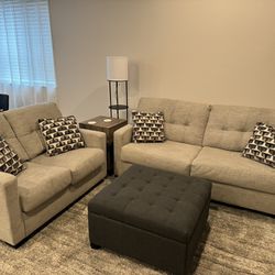 Sofa Couch & Loveseat Set