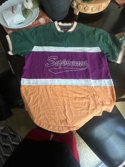 Supreme Color Block Quarter Zip Jersey